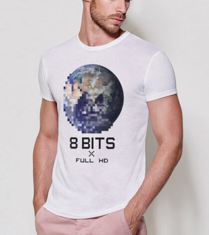 T-shirt 8bits x full hd