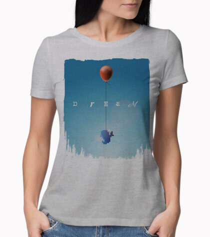 T-shirt dream balloon Femme Silver