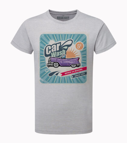 T-shirt Car Wash Homme Silver