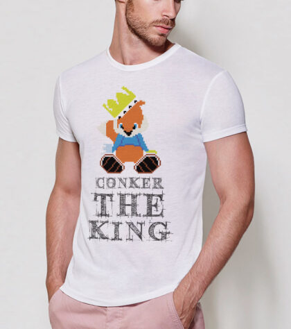 T-shirt Geek Conker the king