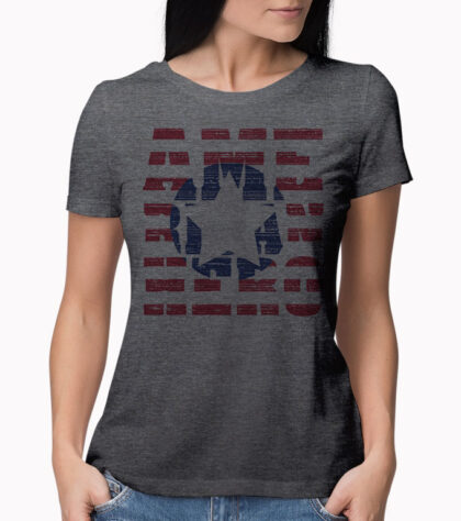 T-shirt American Hero Femme grey-marl