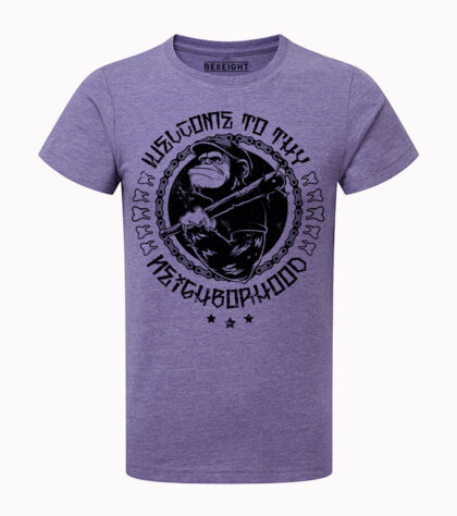 T-shirt Monkey Fight Homme purple-marl