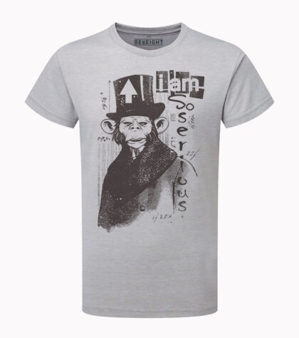 T-shirt So serious Homme Silver