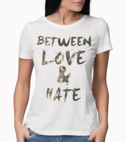 T-shirt Between Love Femme Blanc