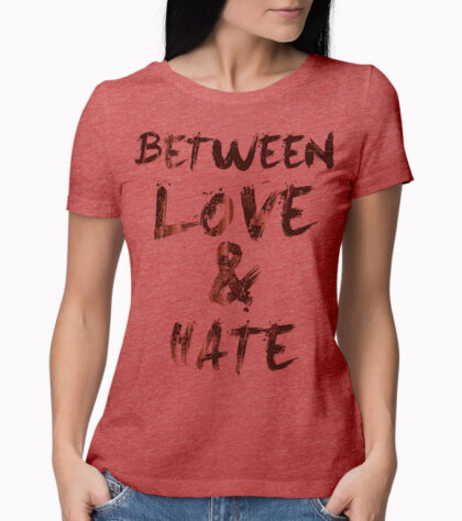 T-shirt Between Love Femme Rouge