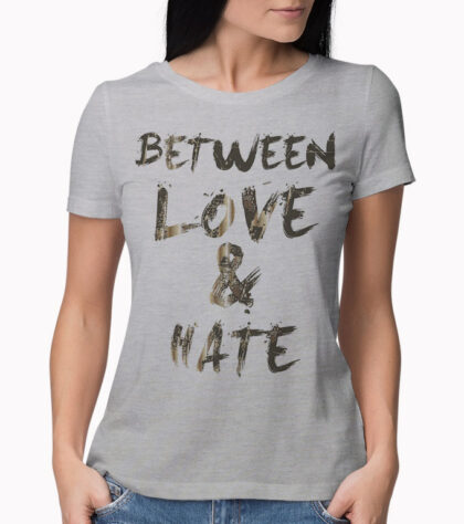 T-shirt Between Love Femme Silver