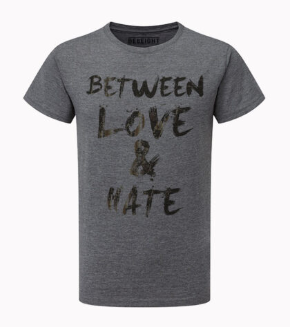 T-shirt Between Love Homme grey-marl