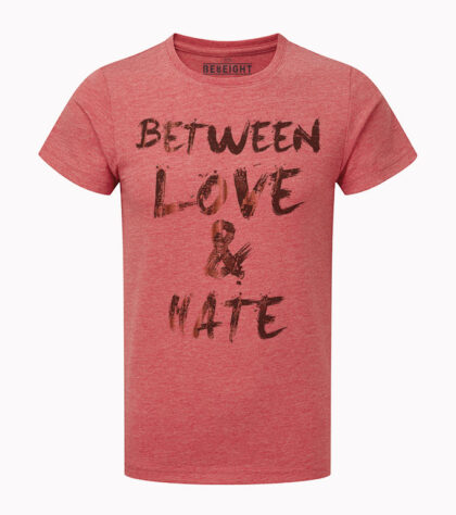 T-shirt Between Love Homme Rouge