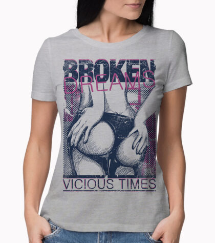 T-shirt Broken Dreams Femme Silver