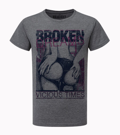 T-shirt Broken Dreams Homme grey-marl