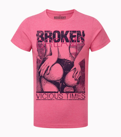 T-shirt Broken Dreams Homme pink-marl