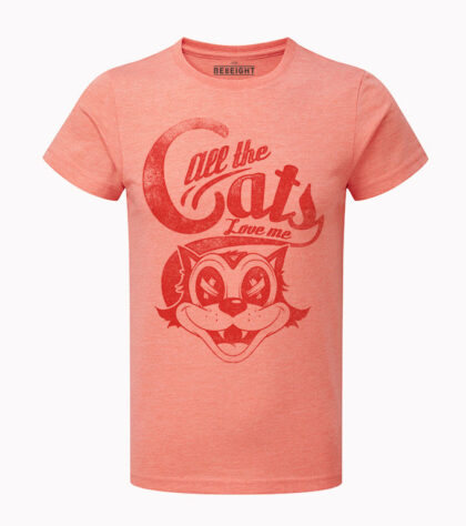 T-shirt All The Cats Homme coral-marl