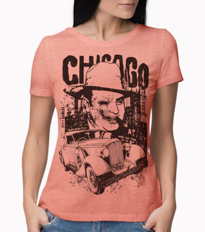 T-shirt Chicago Femme coral-marl