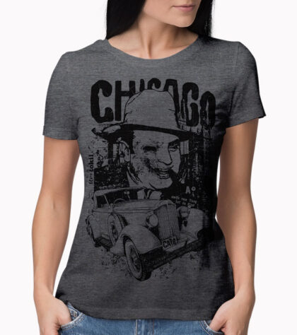 T-shirt Chicago Femme grey-marl