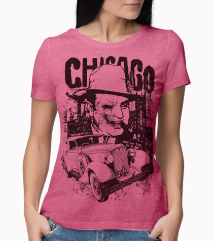 T-shirt Chicago Femme pink-marl