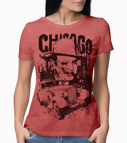 T-shirt Chicago Femme Rouge