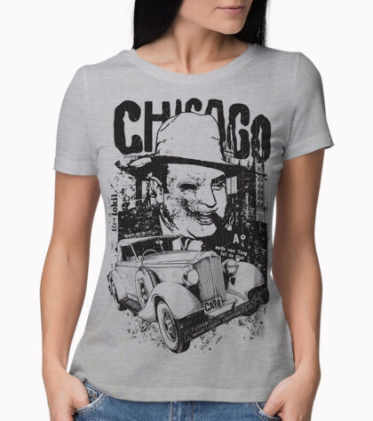 T-shirt Chicago Femme Silver