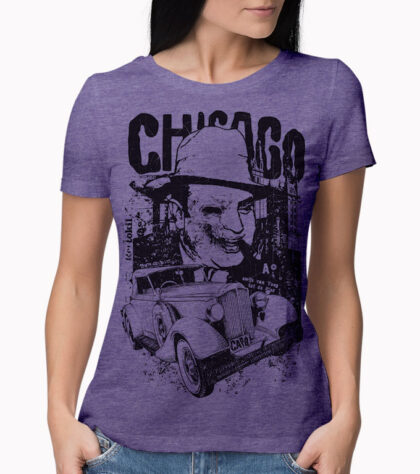 T-shirt Chicago Femme purple-marl