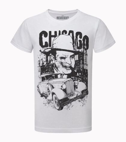 T-shirt Chicago Homme Blanc
