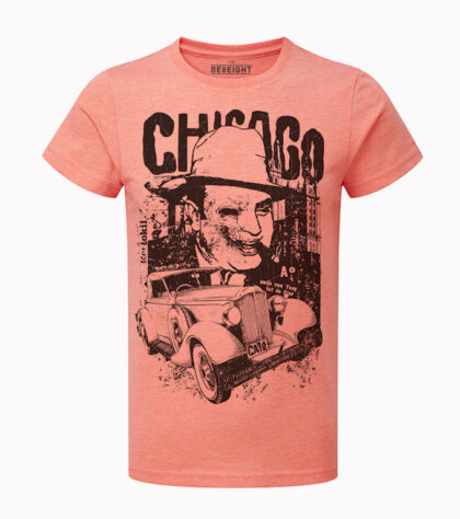 T-shirt Chicago Homme coral-marl