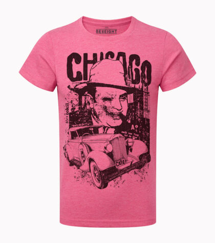 T-shirt Chicago Homme pink-marl