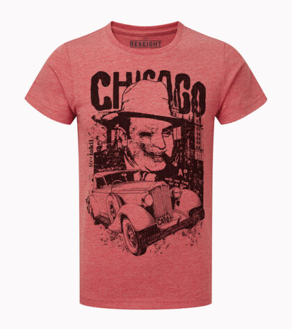 T-shirt Chicago Homme Rouge