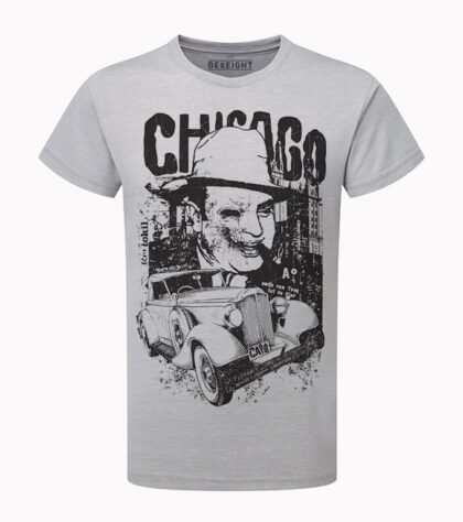 T-shirt Chicago Homme Silver