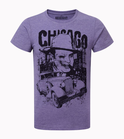 T-shirt Chicago Homme purple-marl