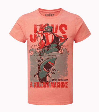 T-shirt Jaws Homme coral-marl