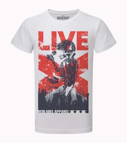 T-shirt Live X Homme Blanc