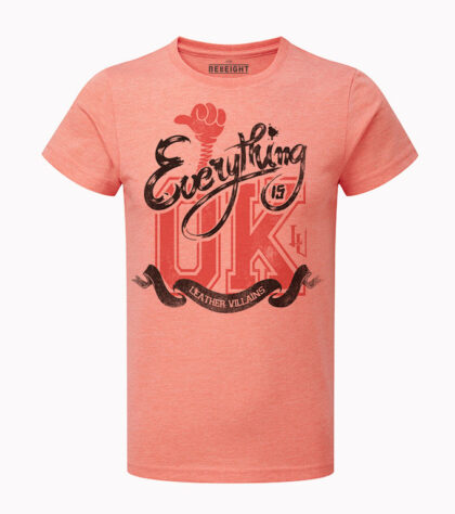 T-shirt everything is ok Homme coral-marl