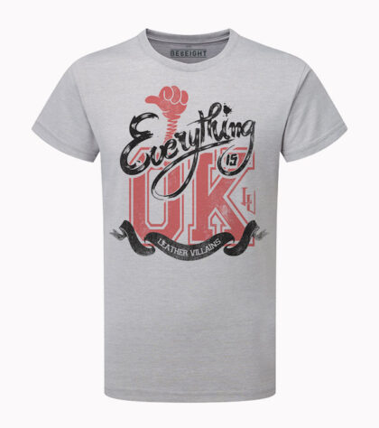 T-shirt everything is ok Homme Silver