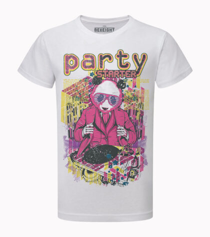 T-shirt Party Starter Homme Blanc