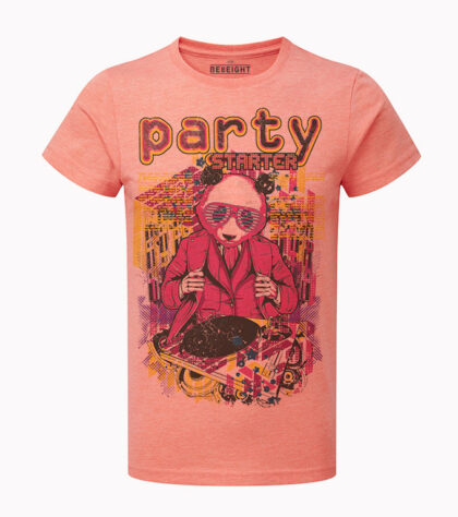T-shirt Party Starter Homme coral-marl