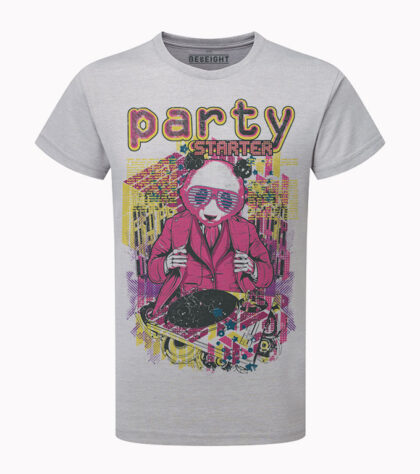 T-shirt Party Starter Homme Silver