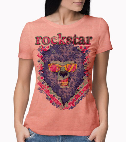 T-shirt RockStar Femme coral-marl