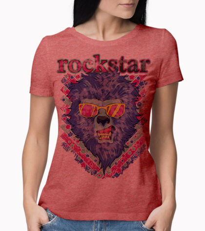 T-shirt RockStar Femme Rouge