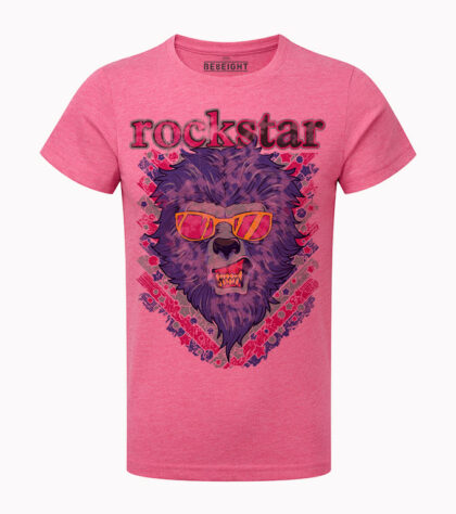 T-shirt RockStar Homme pink-marl