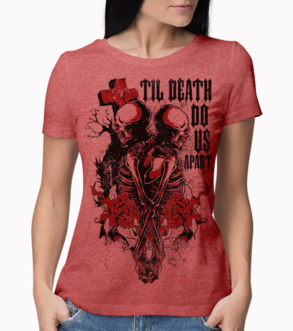 T-shirt Til Death Do Us Femme Rouge