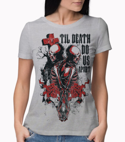 T-shirt Til Death Do Us Femme Silver