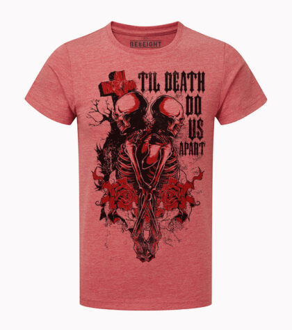 T-shirt Til Death Do Us Homme Rouge