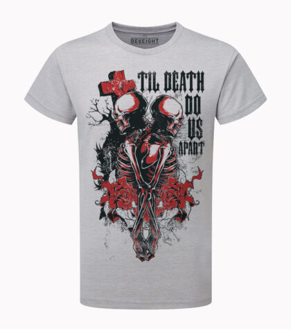 T-shirt Til Death Do Us Homme Silver