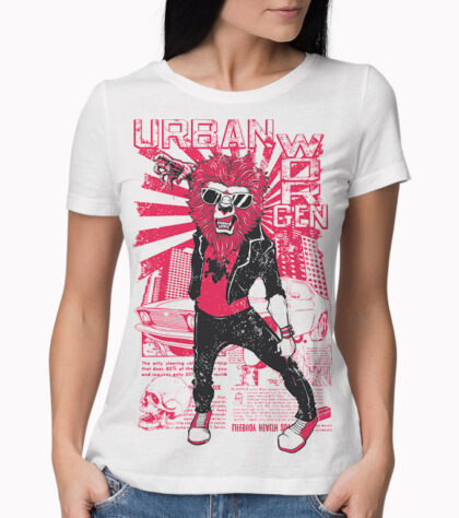T-shirt Urban Wor Femme Blanc