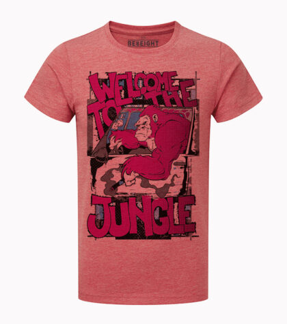 T-shirt Welcome to the jungle Homme Rouge