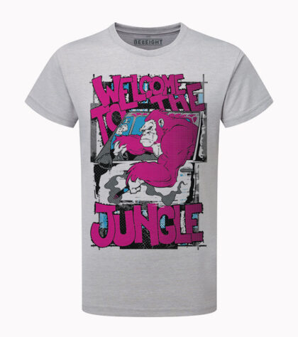 T-shirt Welcome to the jungle Homme Silver