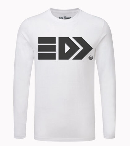 T-shirt Cubic Brand tshirt-geek-manches-longues Blanc