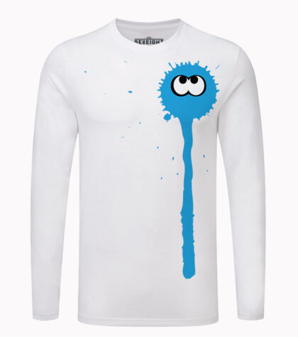 T-shirt Splash! tshirt-geek-manches-longues Blanc