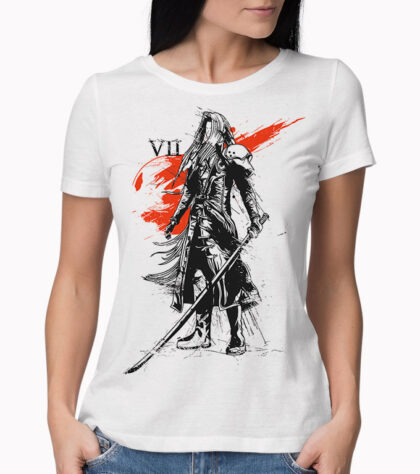 T-shirt Final Fantasy ex soldier Femme Blanc