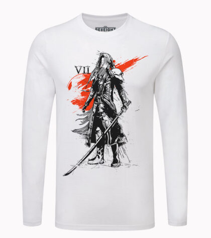 T-shirt Final Fantasy ex soldier tshirt-geek-manches-longues Blanc