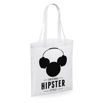Tote Bag HIPSTER STYLE Homme Blanc